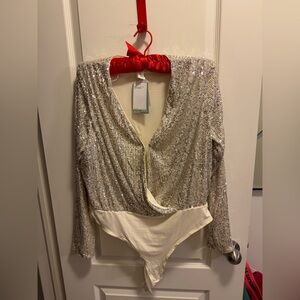 Sequin Bodysuit New with Tags